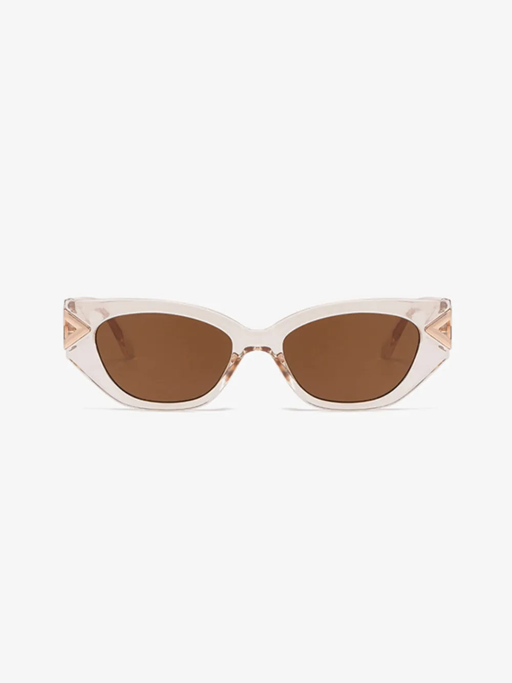 Polycarbonate Frame Cat-Eye Sunglasses Ivory One Size for a perfect OOTD – dress to impress outfits from Amexza