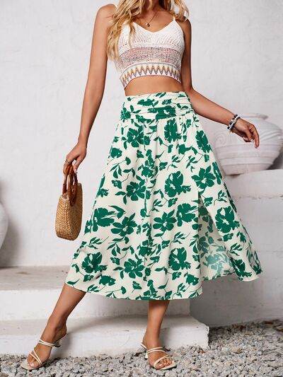 Slit Printed Midi Skirt for a perfect OOTD – dress to impress outfits from Amexza