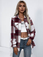 Ivy Lane Plaid Button Up Flannel Shirt - Amexza