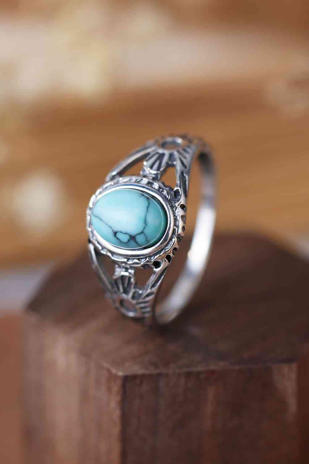 Turquoise 925 Sterling Silver Ring for a perfect OOTD – dress to impress outfits from Amexza