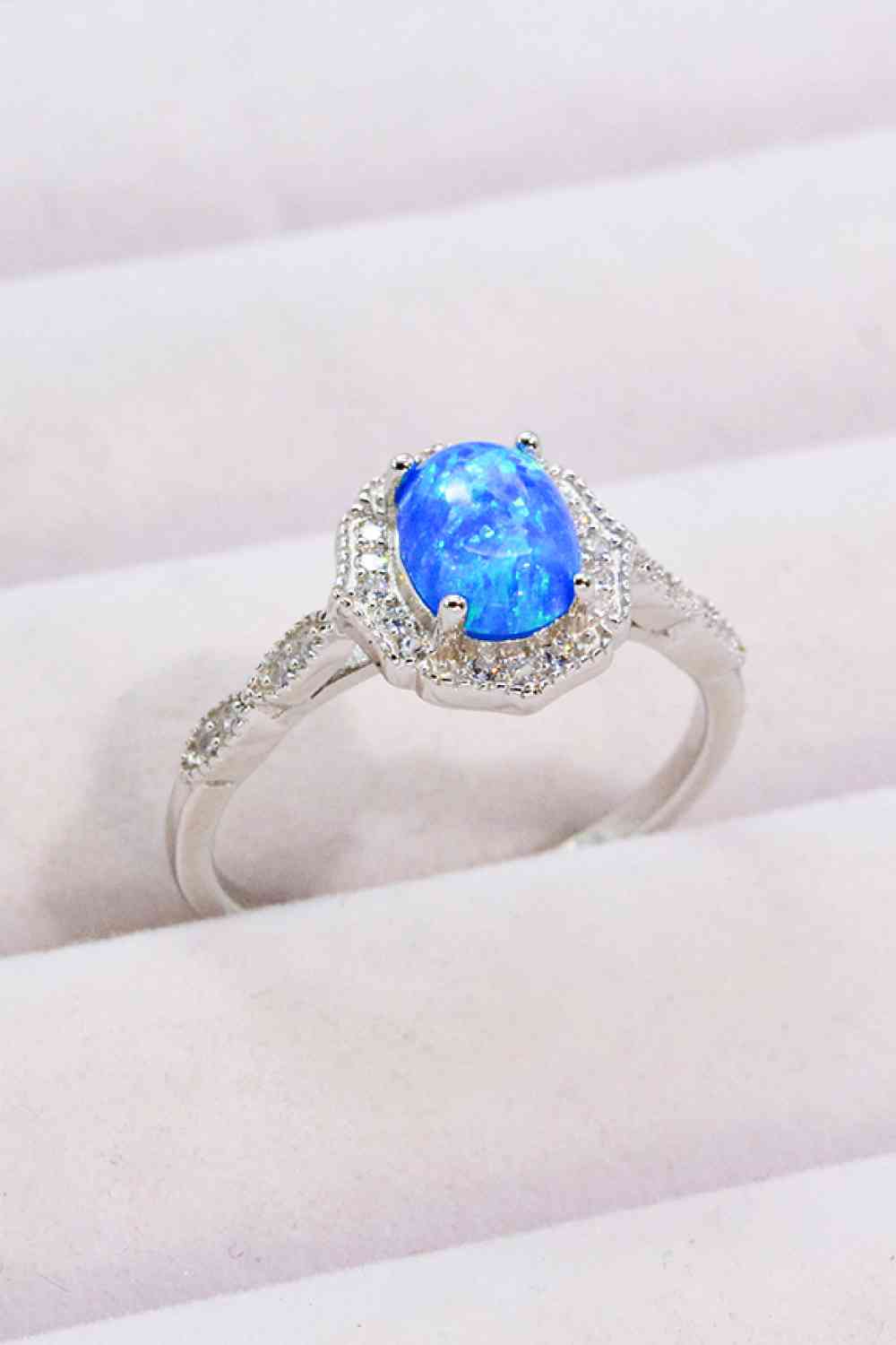 Opal and Zircon 925 Sterling Silver Ring for a perfect OOTD – dress to impress outfits from Amexza