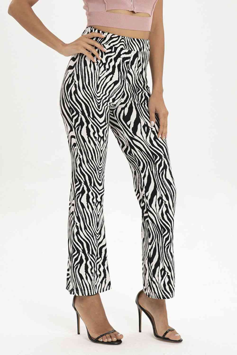 Zebra Print Straight Leg Pants for a perfect OOTD – dress to impress outfits from Amexza