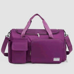 Oxford Cloth Detachable Strap Travel Bag Plum Purple One Size for a perfect OOTD – dress to impress outfits from Amexza
