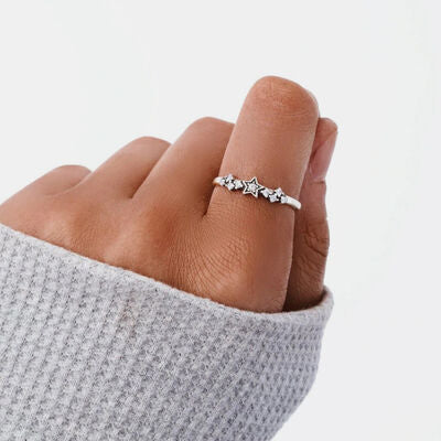 925 Sterling Silver Star Ring for a perfect OOTD – dress to impress outfits from Amexza