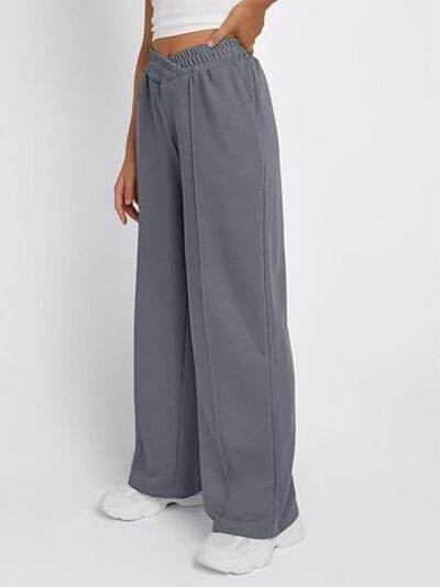 Elastic Waist Wide Leg Pants for a perfect OOTD – dress to impress outfits from Amexza