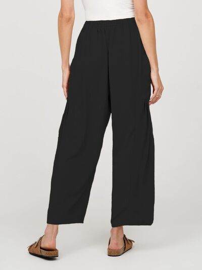 Full Size Wide Leg Pants with Pockets for a perfect OOTD – dress to impress outfits from Amexza