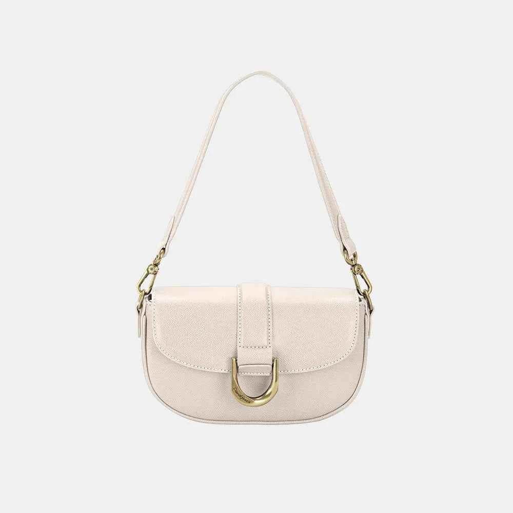 David Jones PU Leather Shoulder Bag Ivory One Size for a perfect OOTD – dress to impress outfits from Amexza
