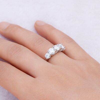 3.6 Carat Moissanite 925 Sterling Silver Ring for a perfect OOTD – dress to impress outfits from Amexza