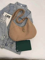 Ribbed Adjustable Strap Shoulder Bag for a perfect OOTD – dress to impress outfits from Amexza