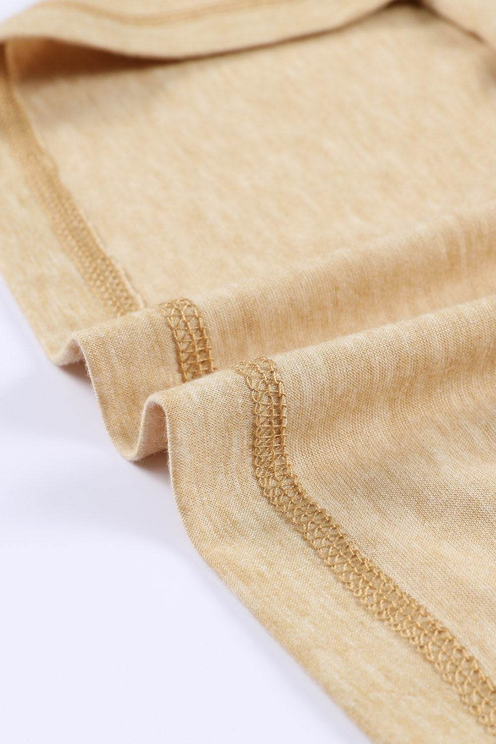 Color Block V-Neck Long Sleeve Top - Amexza