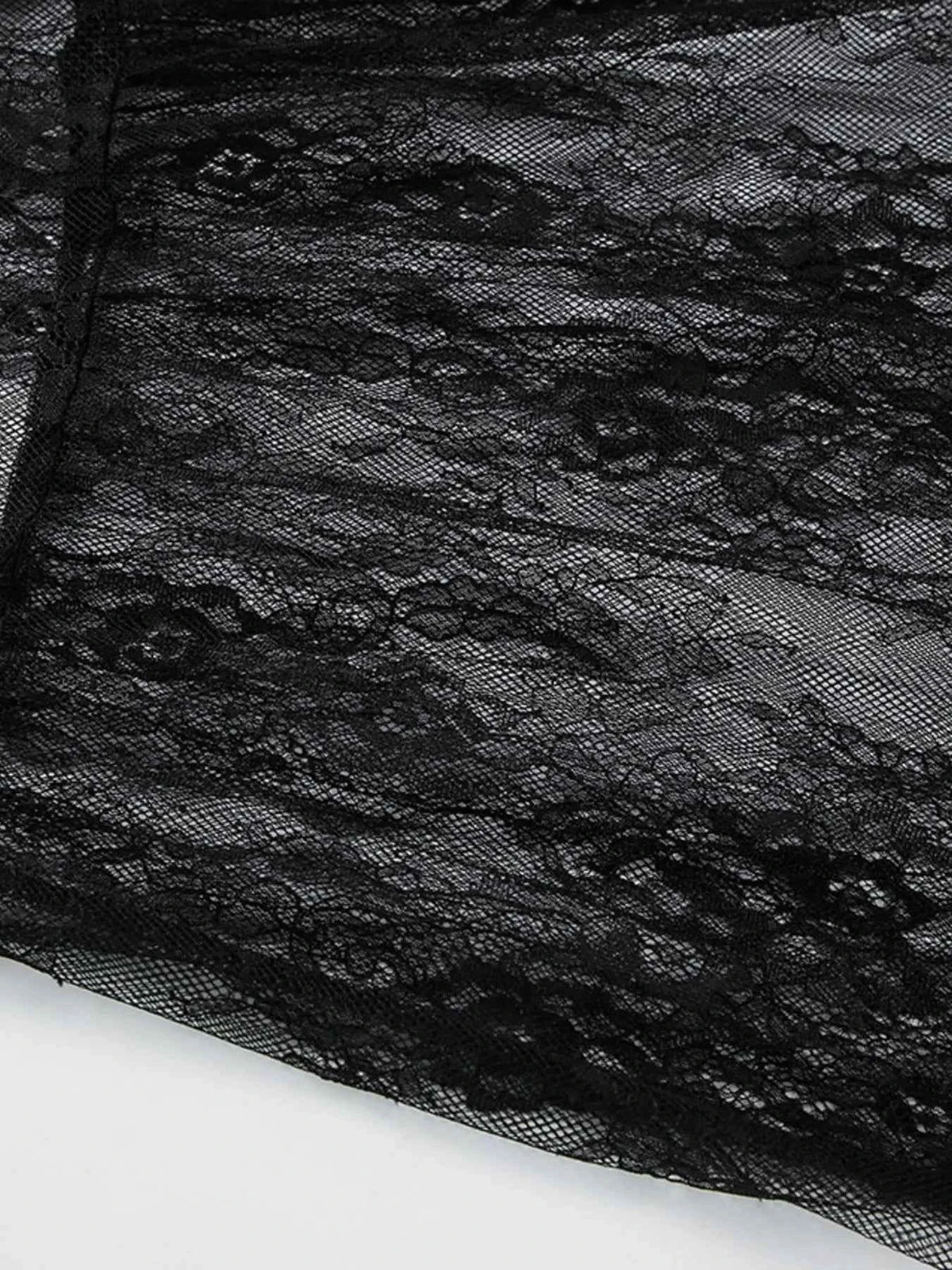 Lace Deep V-Neck Maxi Dress