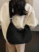 Ribbed Adjustable Strap Shoulder Bag for a perfect OOTD – dress to impress outfits from Amexza