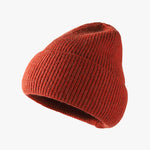 Thermal Solid Knit Hat Rust One Size for a perfect OOTD – dress to impress outfits from Amexza