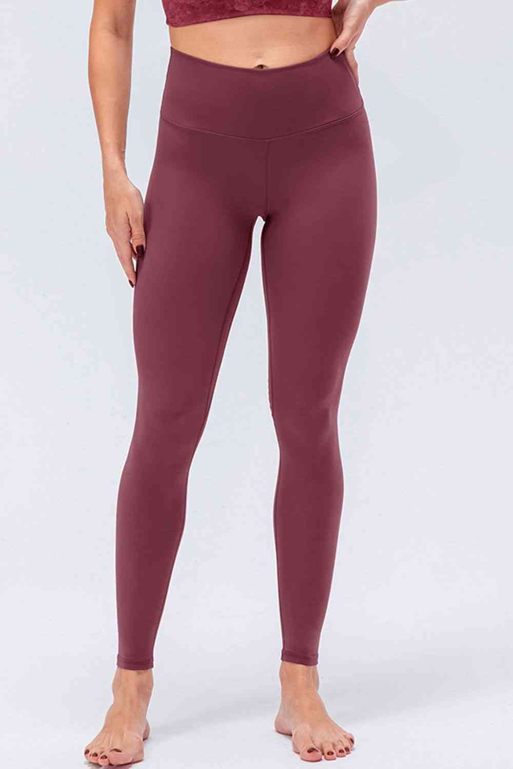 Wide Waistband Slim Fit Active Leggings for a perfect OOTD – dress to impress outfits from Amexza