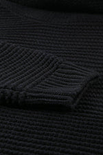 Side Slit Turtleneck Long Sleeve Sweater for a perfect OOTD – dress to impress outfits from Amexza