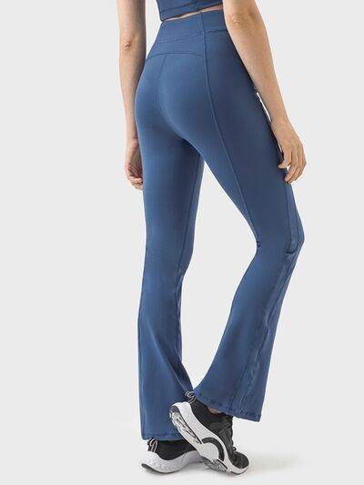 Millennia Zipper Detail High Waist Active Pants - Amexza