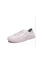 Round Toe Lace Up Sneakers White for a perfect OOTD – dress to impress outfits from Amexza