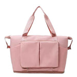 Oxford Cloth Multi Pocket Travel Bag Burnt Coral One Size for a perfect OOTD – dress to impress outfits from Amexza