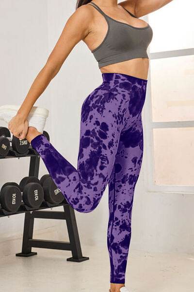 Tie-Dye High Waist Active Leggings for a perfect OOTD – dress to impress outfits from Amexza