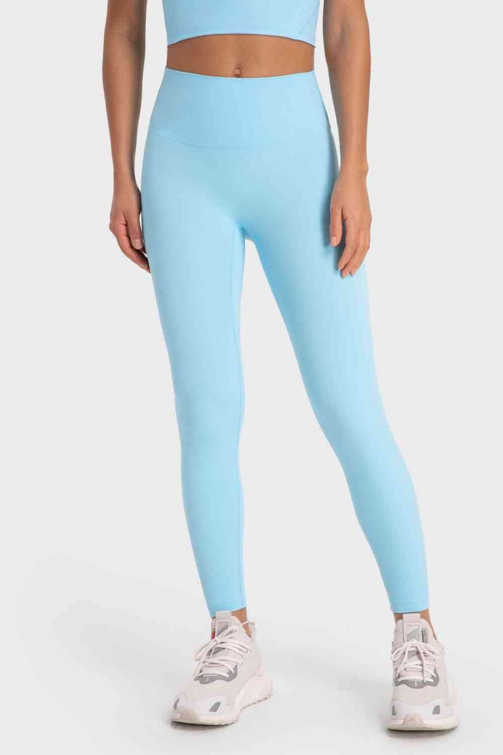 Millennia Basic Full Length Active Leggings Mint Blue for a perfect OOTD – dress to impress outfits from Amexza