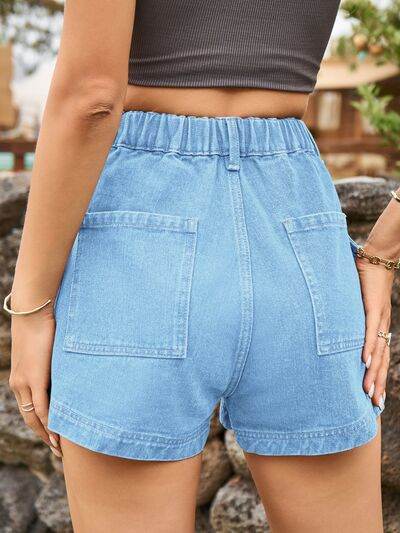 High Waist Denim Shorts with Pockets for a perfect OOTD – dress to impress outfits from Amexza