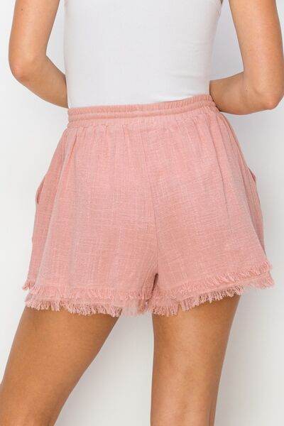 HYFVE Drawstring Frayed Shorts for a perfect OOTD – dress to impress outfits from Amexza