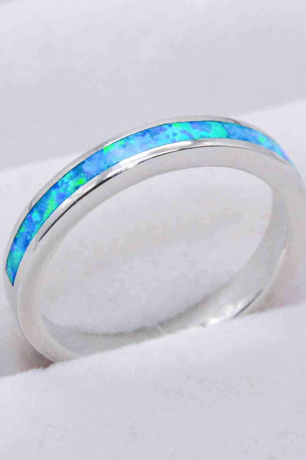 925 Sterling Silver Opal Ring in Sky Blue for a perfect OOTD – dress to impress outfits from Amexza