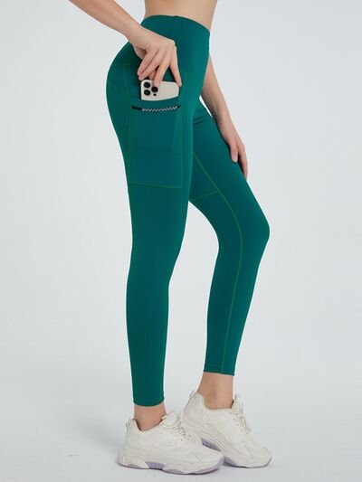 High Waist Active Leggings Dark Green for a perfect OOTD – dress to impress outfits from Amexza