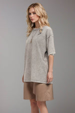 Basic Bae Round Neck Half Sleeve T-Shirt - Amexza