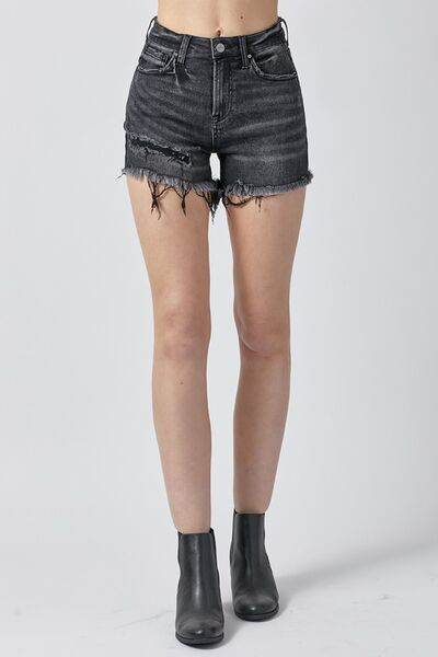 RISEN Raw Hem Denim Shorts with Pockets for a perfect OOTD – dress to impress outfits from Amexza