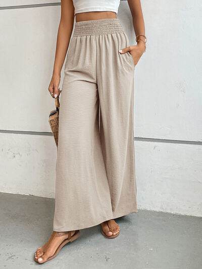 Perfee Wide Leg Pants with Pockets for a perfect OOTD – dress to impress outfits from Amexza