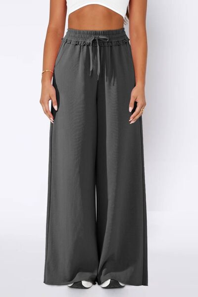 High Waist Wide Leg Pants Dark Gray for a perfect OOTD – dress to impress outfits from Amexza