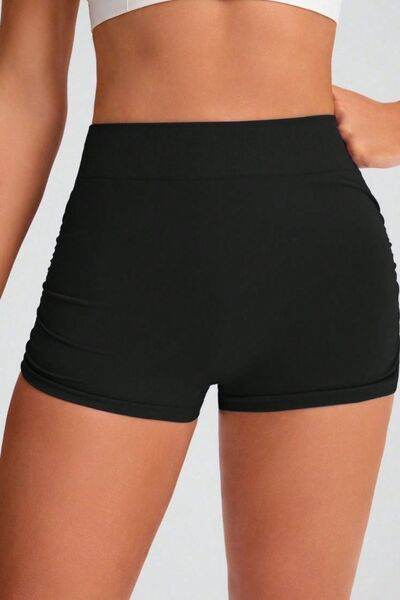 Elastic Waist Active Shorts - Amexza