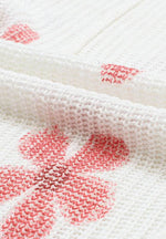 Drawstring Flower Hooded Knit Top for a perfect OOTD – dress to impress outfits from Amexza