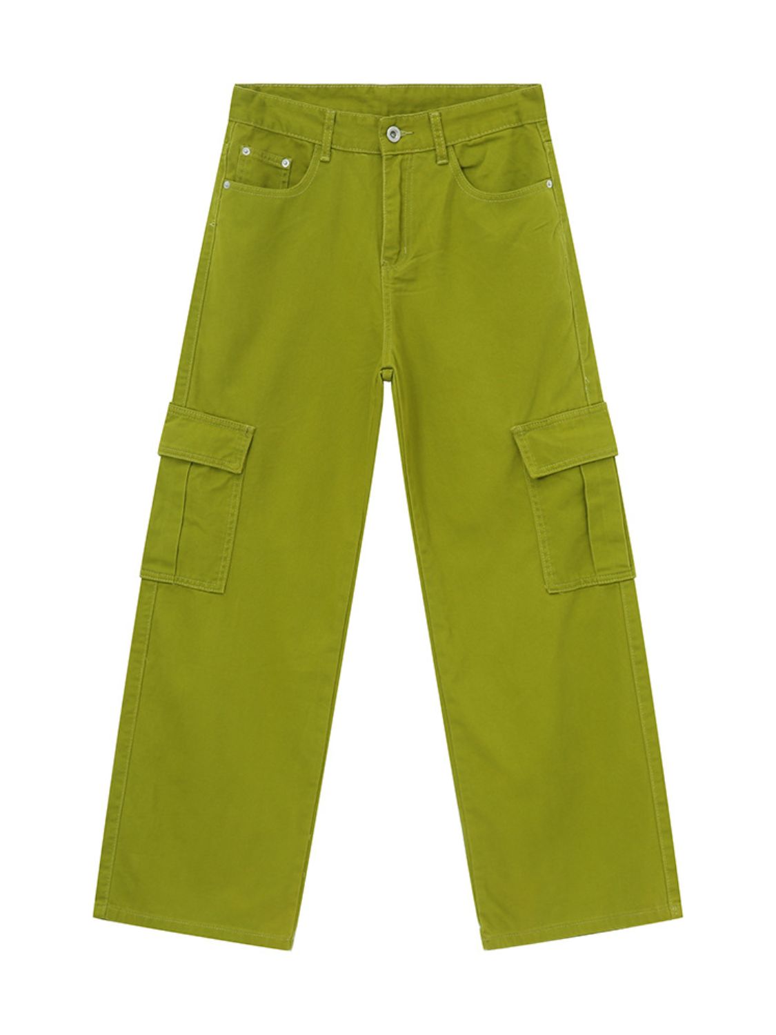 Wide Leg Cargo Jeans Matcha Green for a perfect OOTD – dress to impress outfits from Amexza