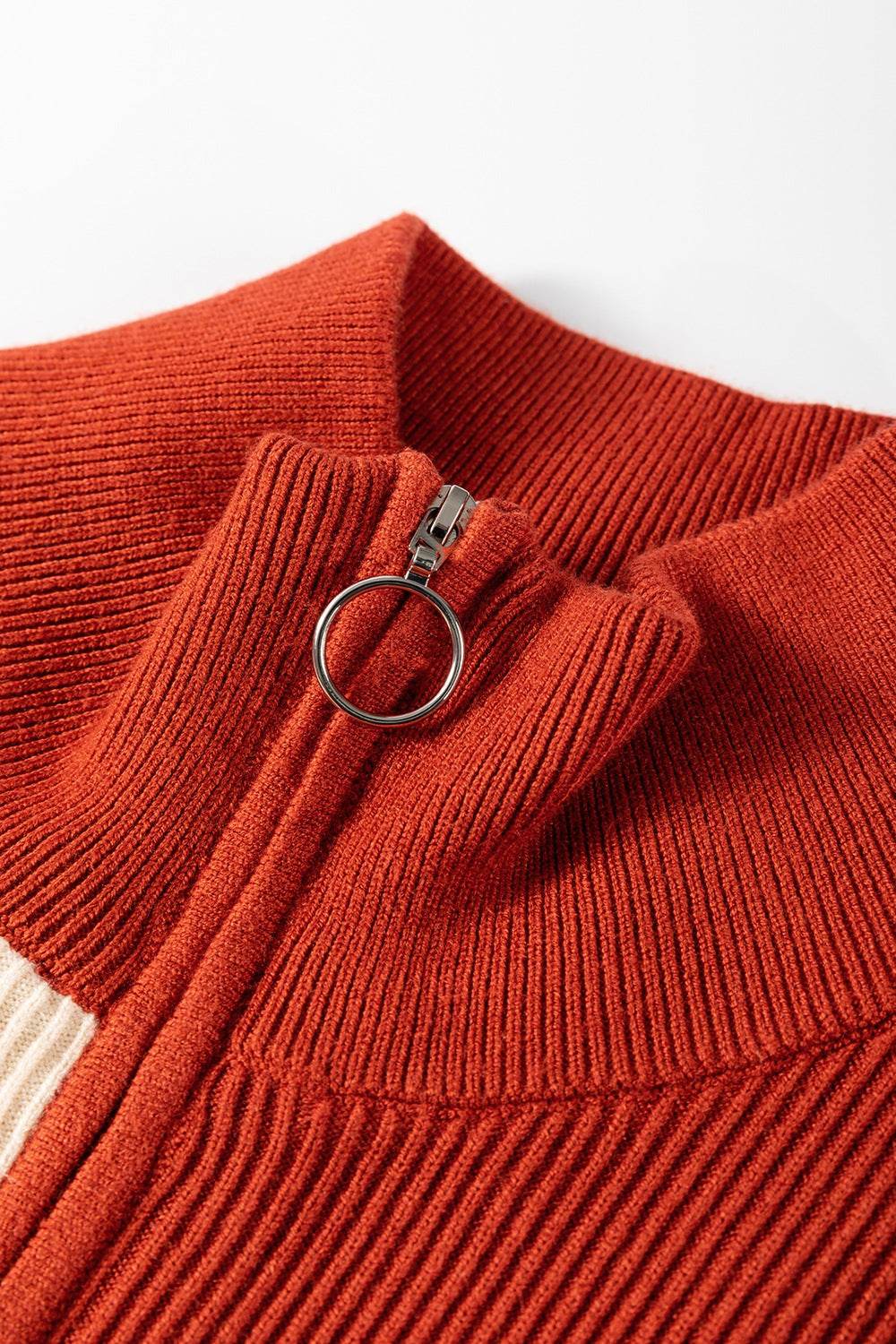 Striped Quarter Zip Cap Sleeve Sweater Dress for a perfect OOTD – dress to impress outfits from Amexza