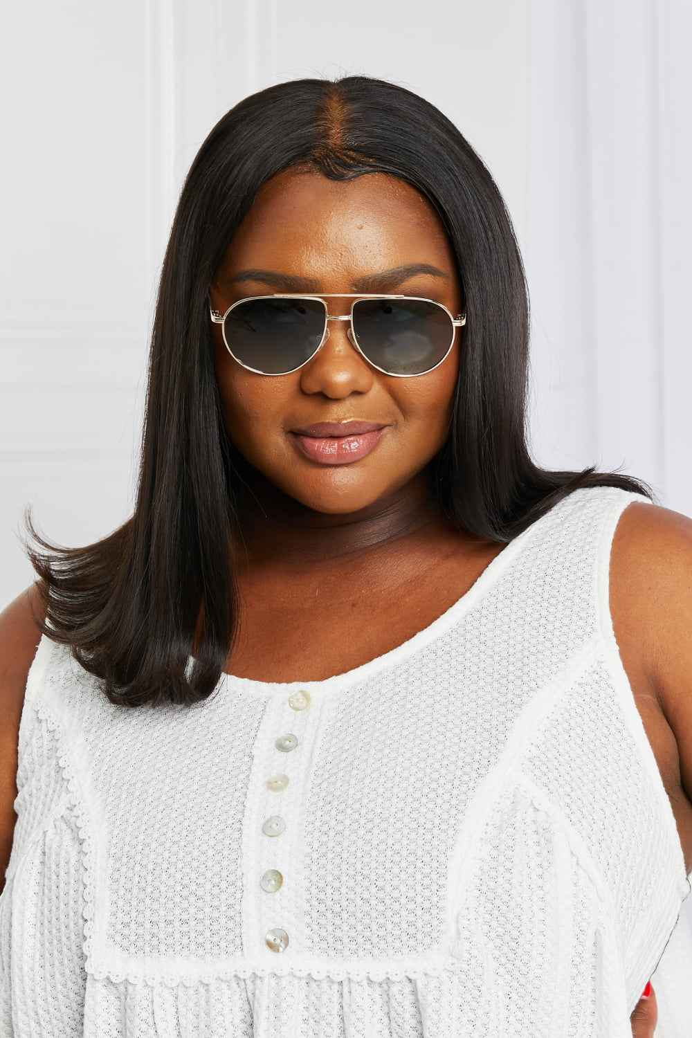 TAC Polarization Lens Aviator Sunglasses for a perfect OOTD – dress to impress outfits from Amexza