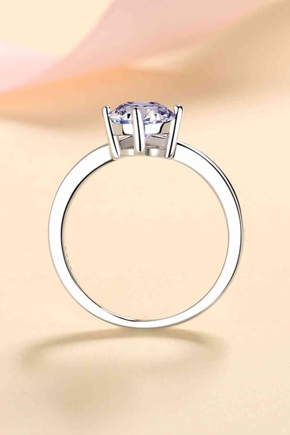 925 Sterling Silver Ring with 1 Carat Moissanite for a perfect OOTD – dress to impress outfits from Amexza