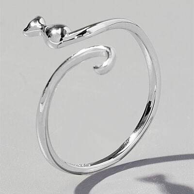 Cat Shape 925 Sterling Silver Ring for a perfect OOTD – dress to impress outfits from Amexza