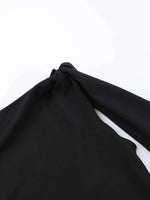 Asymmetrical Tied Sleeveless Maxi Dress