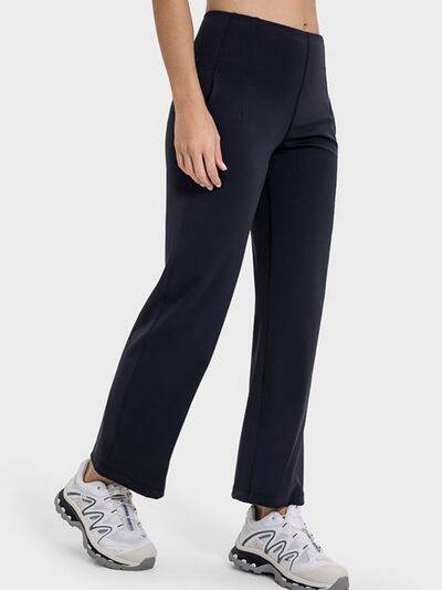 Millennia Pocketed High Waist Active Pants - Amexza