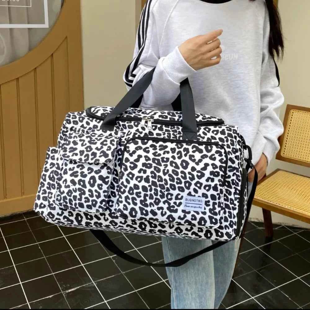 Oxford Cloth Animal Print Travel Bag for a perfect OOTD – dress to impress outfits from Amexza