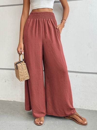 Perfee Wide Leg Pants with Pockets for a perfect OOTD – dress to impress outfits from Amexza