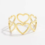 925 Sterling Silver Heart Ring Gold for a perfect OOTD – dress to impress outfits from Amexza