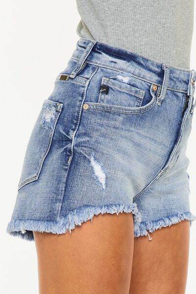 Kancan Distressed Raw Hem Denim Shorts for a perfect OOTD – dress to impress outfits from Amexza