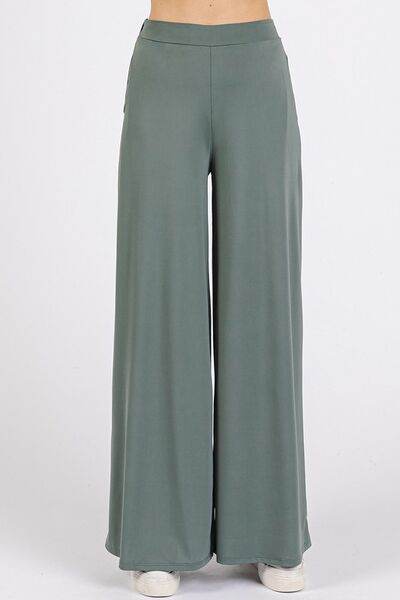 Mittoshop Yoga Air Stretch Elastic Waist Wide Leg Pants for a perfect OOTD – dress to impress outfits from Amexza