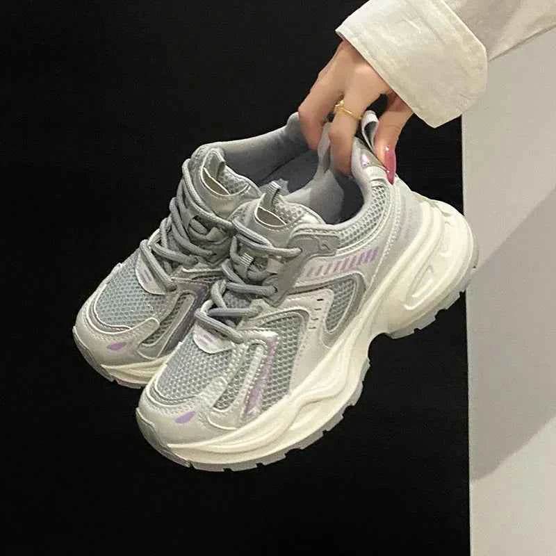 Contrast Mesh Platform Athletic for a perfect OOTD – dress to impress outfits from Amexza