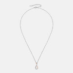 925 Sterling Silver Inlaid Moissanite Infinity Pendant Necklace for a perfect OOTD – dress to impress outfits from Amexza
