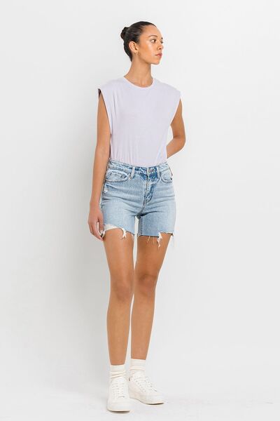 Vervet by Flying Monkey High Rise Denim Shorts for a perfect OOTD – dress to impress outfits from Amexza