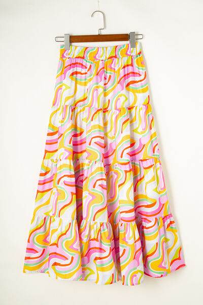 Printed Elastic Waist Skirt for a perfect OOTD – dress to impress outfits from Amexza